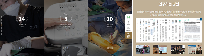 메인에서 결정되는 전문성, 메인페이지 하단