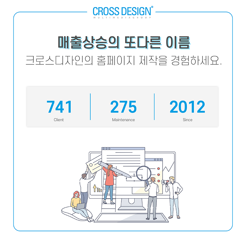 销售增长的另一种说法，Cross Design 的网站创建，网站创建案例研究
