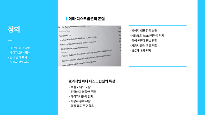 메타 디스크립션