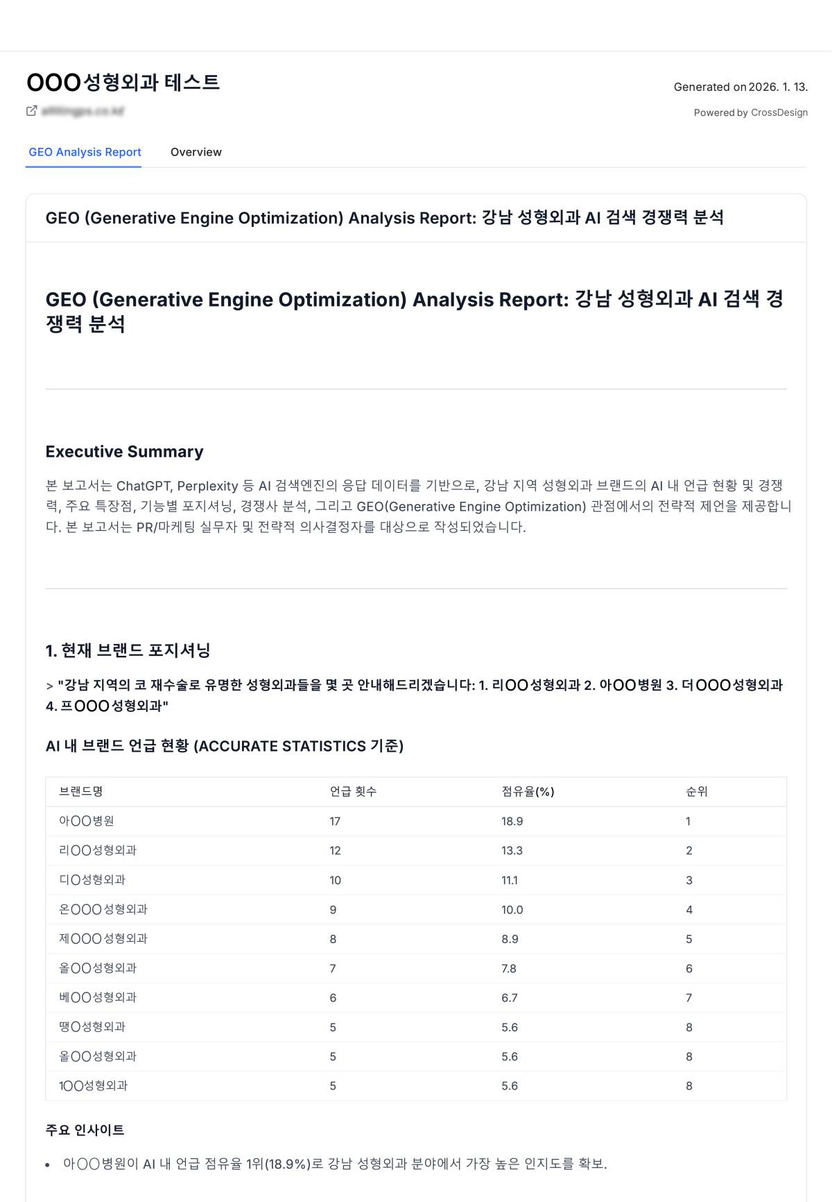 AI GEO 진단 평가 리포트 1
