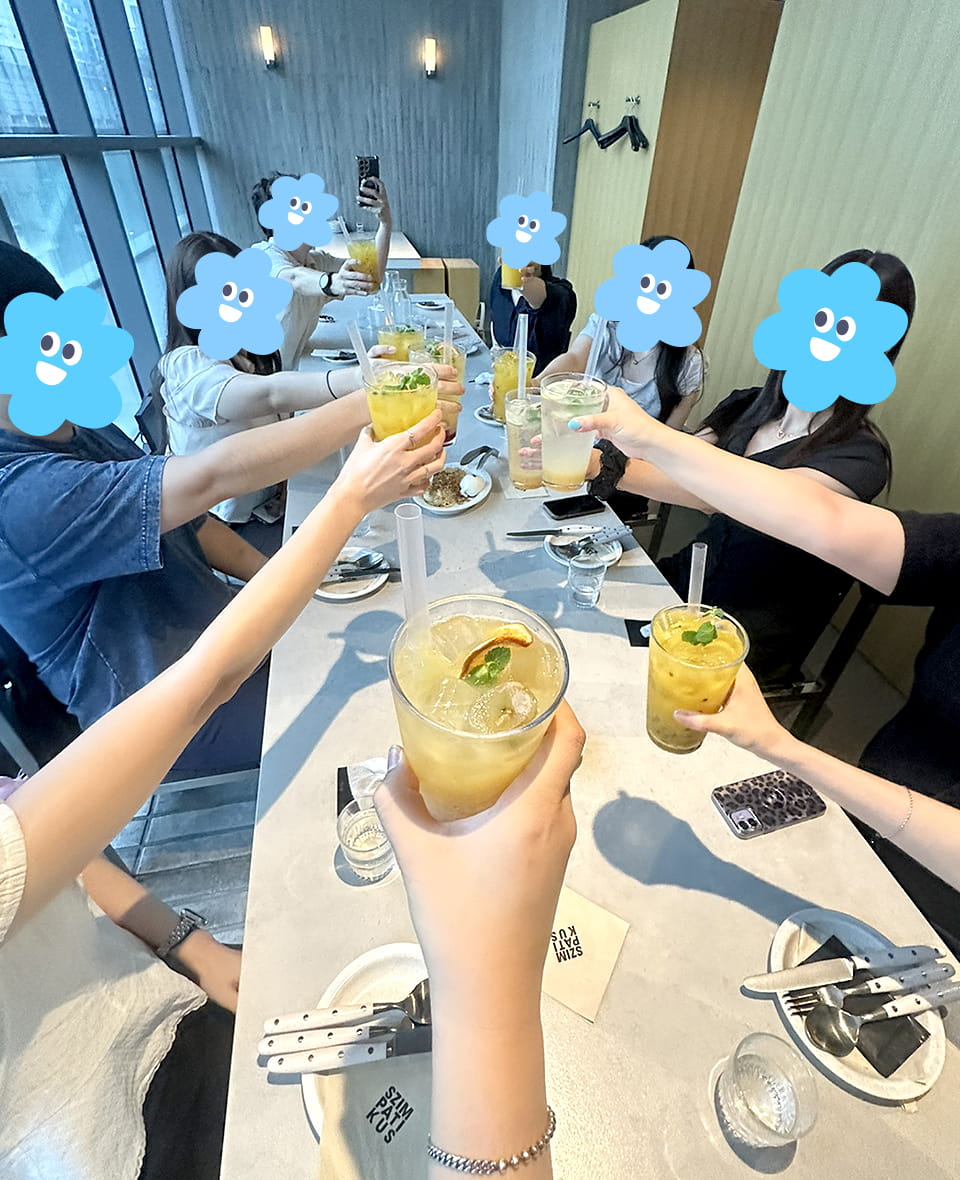 8월 크로스디자인 회식 이미지